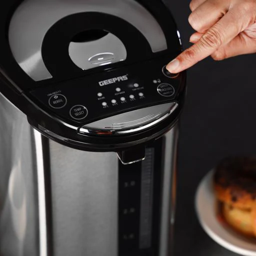 Geepas 5L Electric Thermo Pot GEV5132 | 6-Stage Adjustable Temperature Control | Keep Warm Function | Purified Water Mode | Stainless Steel Body | 2 Years Warranty - Image 7