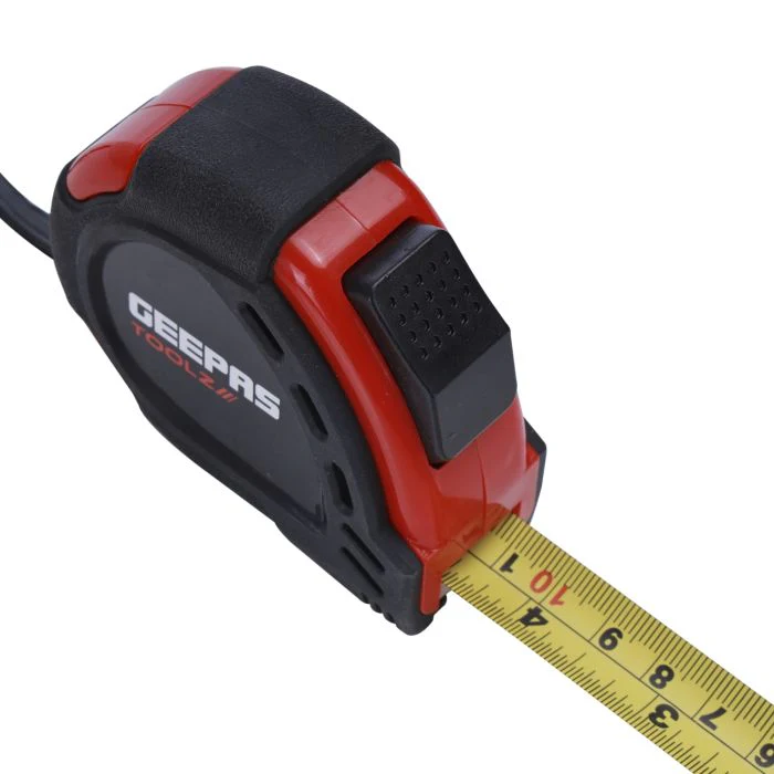 Geepas 5M, 19mm Measuring Tape | Pocket Tape with ABS Construction Plastic Shell | Rubber Coating makes it Resistant to Abrasion | +-0.2mm Accuracy - Image 3