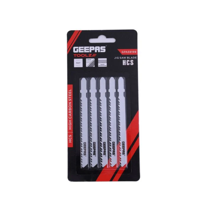 Geepas 5Pcs Jigsaw Blades - 75mm wide & 100mm length, Cutting Capacity Up to 50mm | Compatible with All Brands Jigsaw - Image 4