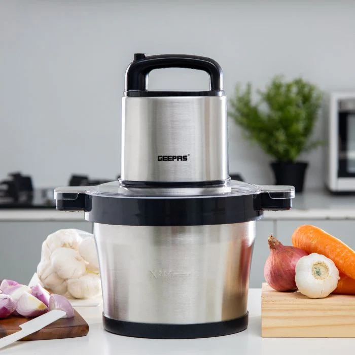 Geepas 6L Commercial Multi Chopper GMC42023 | Powerful 1000W Motor | Stainless Steel Bowl | 4 Sharp Blades | 2 Speed Settings & Pulse Function | Durable & Easy to Clean - Image 3