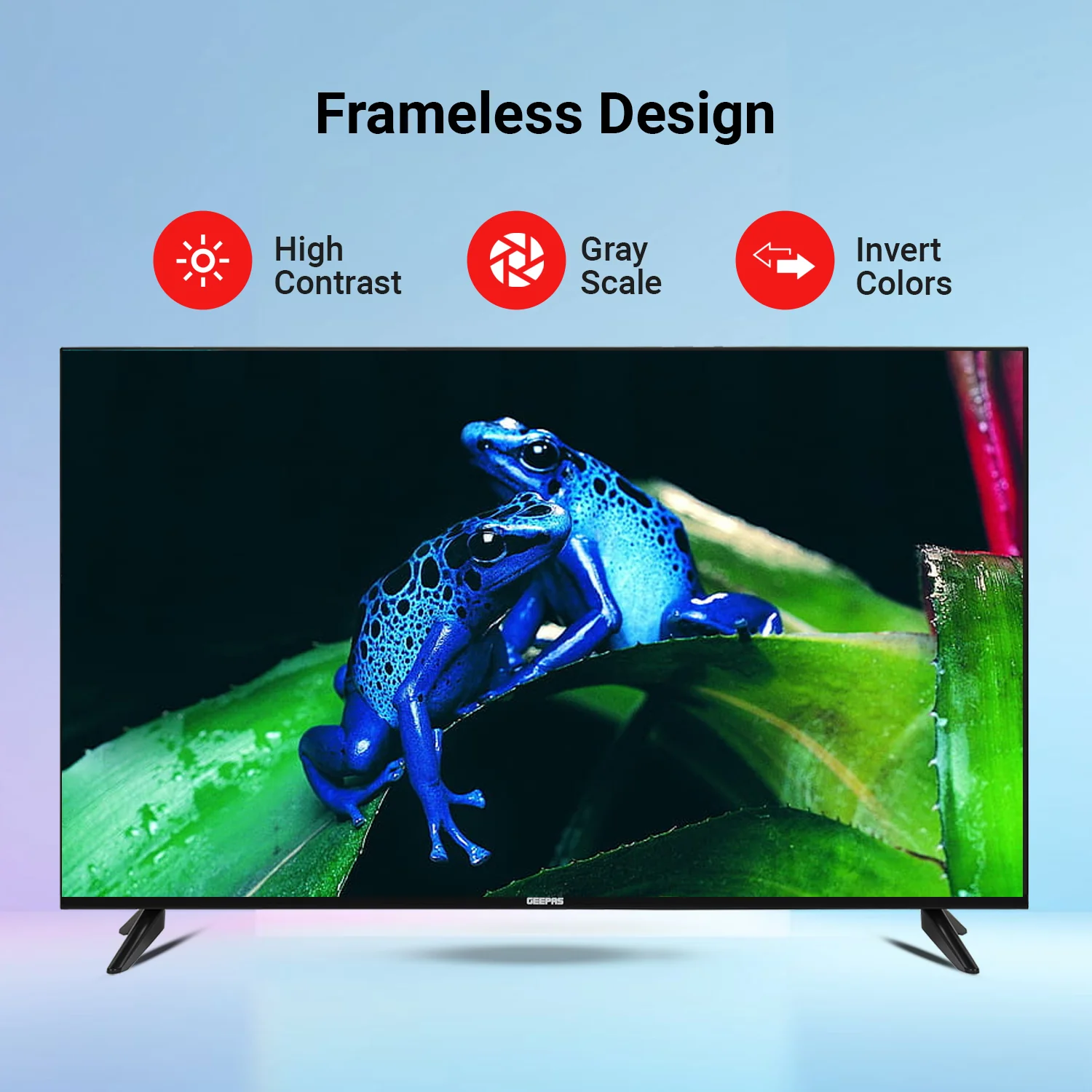 Geepas 75" Smart TV- GLED7523SXUHD| VIDAA Powered, DOLBY Digital, 4K Ultra HD, Smart TV| HDMI & USB Ports|  Pre-Installed Apps, Wi-Fi and Screen Sharing, Dolby Digital - Image 4