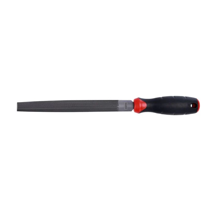 Geepas 8" Inch Half Round File - Cut Mill File with High-Quality Steel, Ergonomic Grip, Rubber Handle, Finder Hand File for Deburring and Removing Material - Ideal for Wood, Metal, Plastic - Image 4