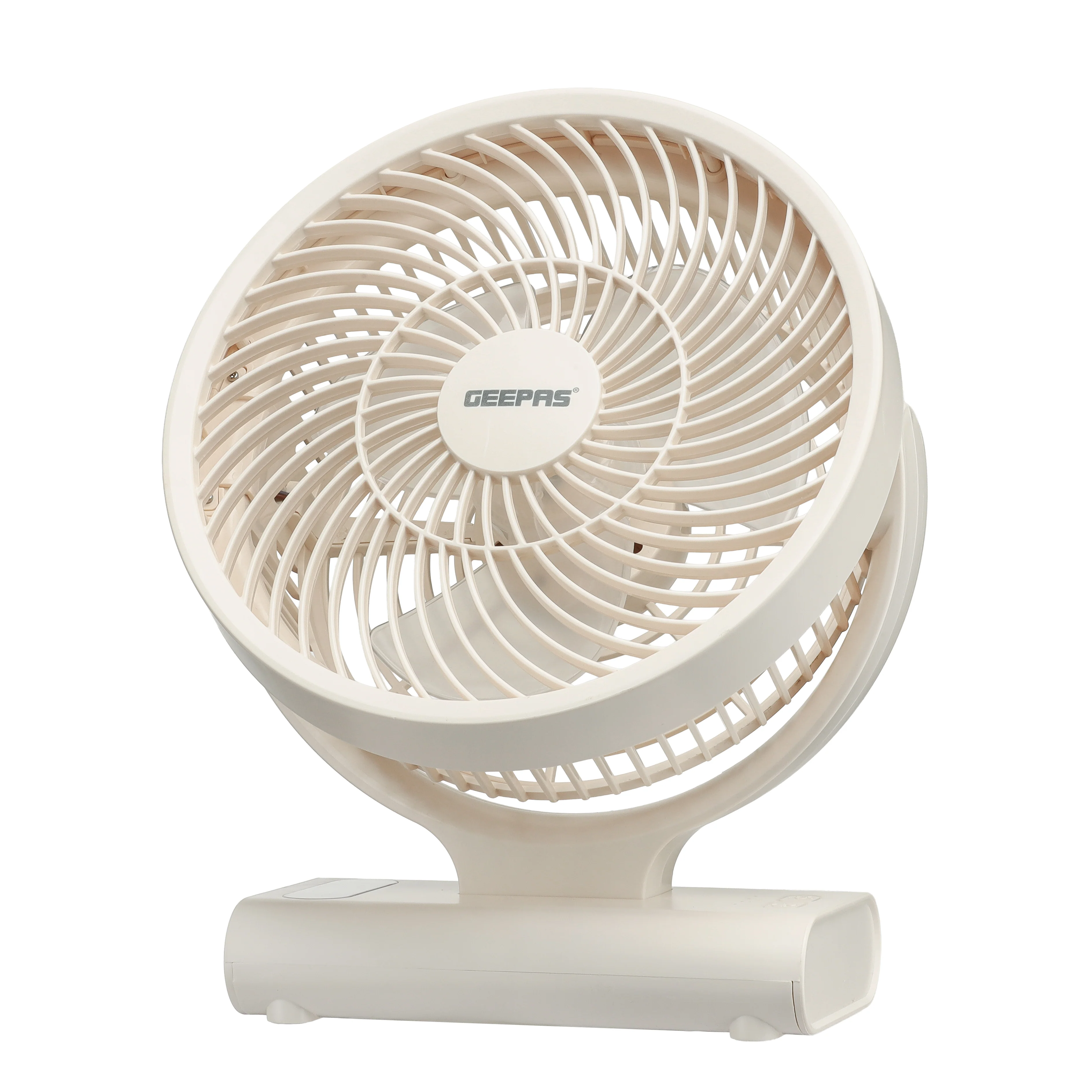 Geepas 8" Rechargeable Fan GF21123 | Up to 10H Working Time, LED Light, AC/DC Function, Smart Indicators & Overcharge Protection | Ideal for Home & Office, 2Year Warranty - Image 3