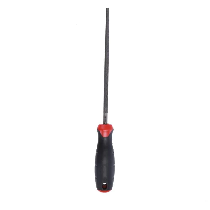 Geepas 8" Inch Round File - Cut Mill File with High-Quality Steel, Ergonomic Grip, Rubber Handle, Finder Hand File for Deburring and Removing Material Ideal for Wood, Metal, Plastic - Image 4