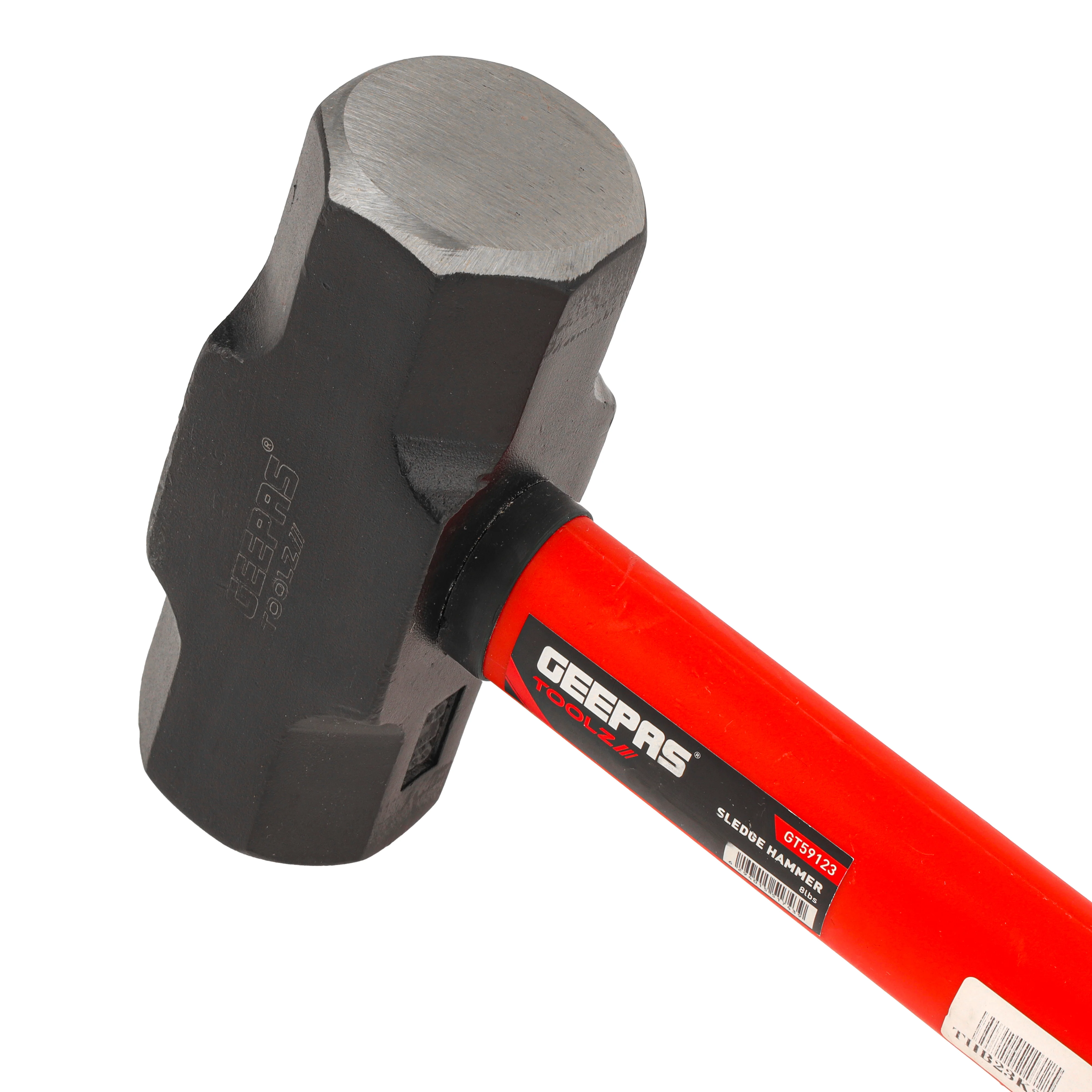 Geepas GT59123 Sledge Hammer | Fibre Handle | Carbon Steel Drop Forged Head | Long Handle | Ideal for Carpenters, Site Workers & DIYers - Image 5