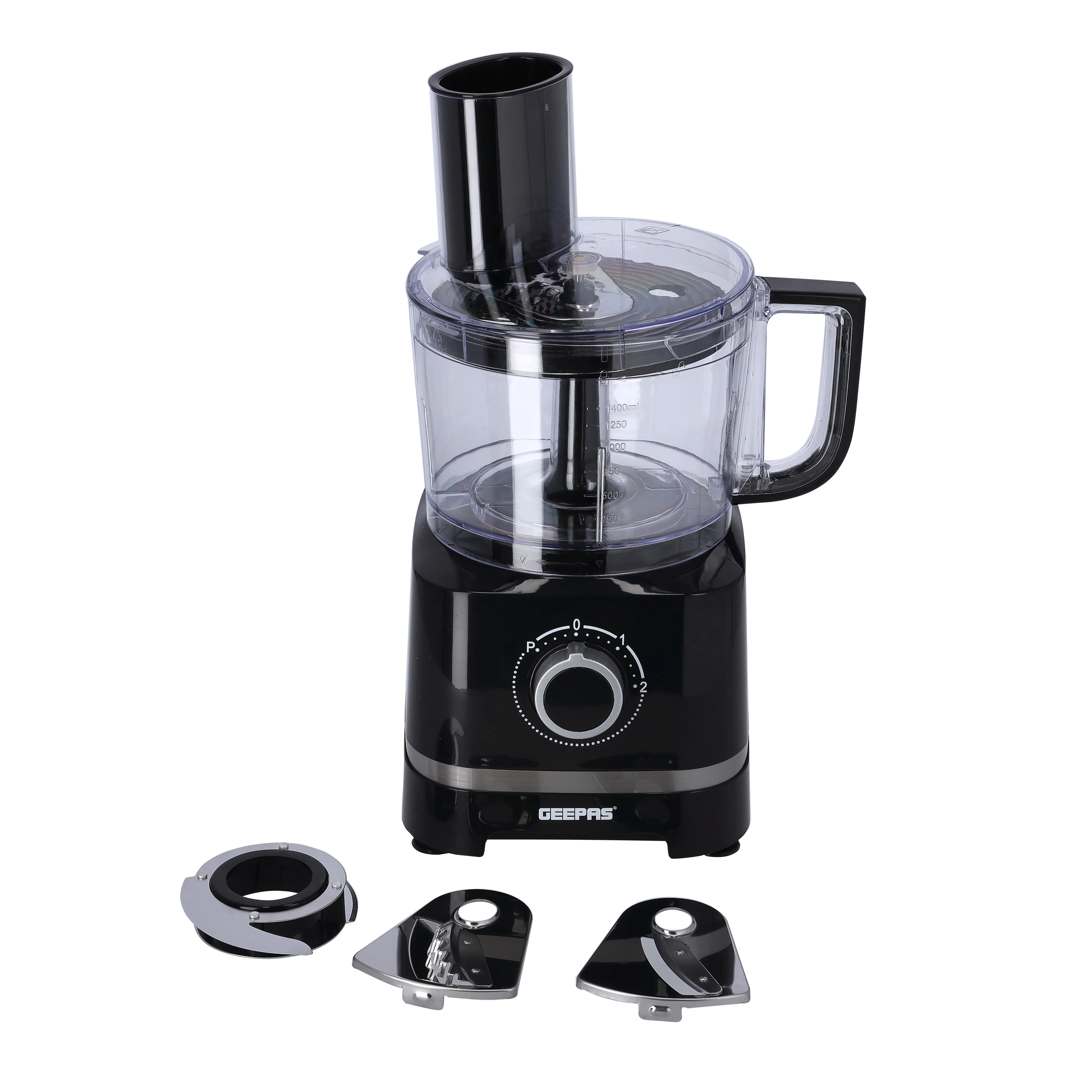 Geepas GSB5487 10-in-1 Food Processor | 800W | Transparent Jars & Stainless Steel Blades for Blending, Chopping & More | 2 Speed with Pulse | Detachable Attachments - Image 3