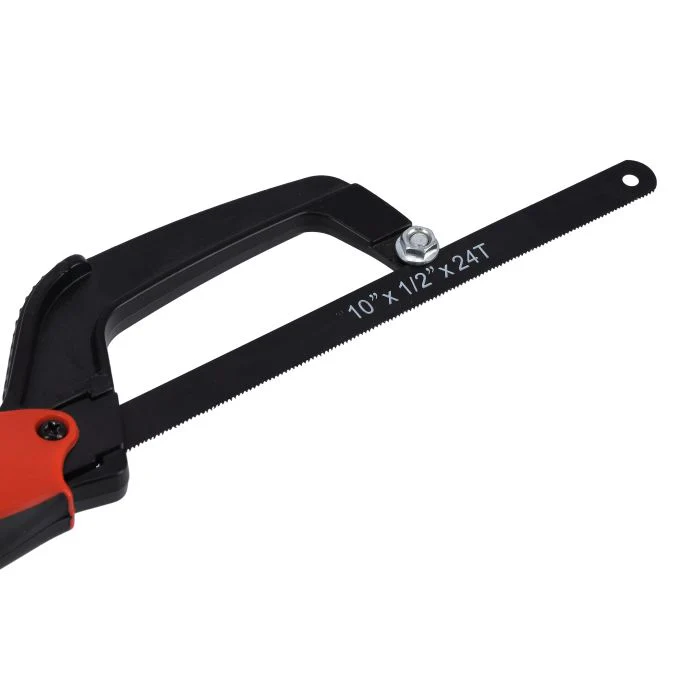 Geepas AL Handle Hacksaw Saw 250mm - Portable Multi-Purpose DIY Saw Hacksaw Universal Saw Woodworking Tool | Comfortable Handle | Ideal for Cutting Wood, Plastic, Rope, Bamboo, Soft Rubber - Image 2