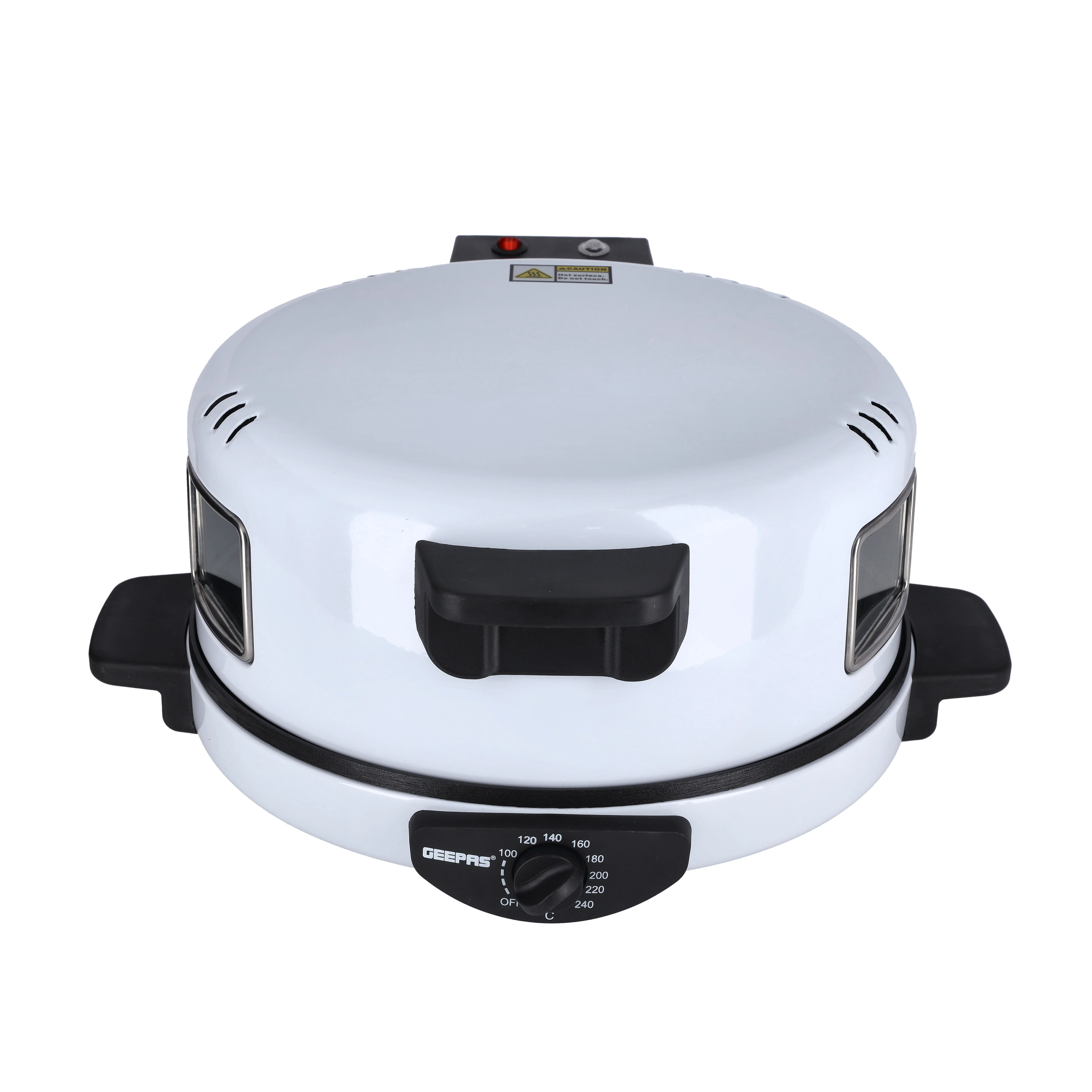 Geepas Arabic Bread Maker, 30cm Non-Stick Baking Plate, GBM63036 | Halogen Tube & Stainless Steel Heating Coil | Adjustable Double Thermostat for Perfect Cooking - Image 2