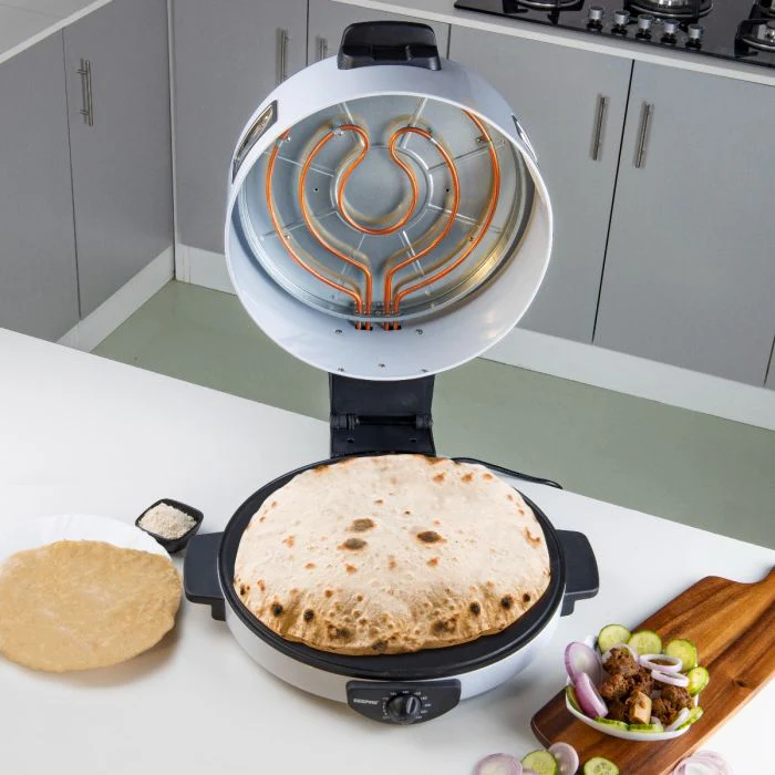 Geepas GBM63037 Arabic Bread Maker | 40cm Large Baking Plate for Perfect Arabic Bread, Pita & Flatbreads |Adjustable Temperature, Non-Stick Coating, Cool-Touch Handles - Image 3