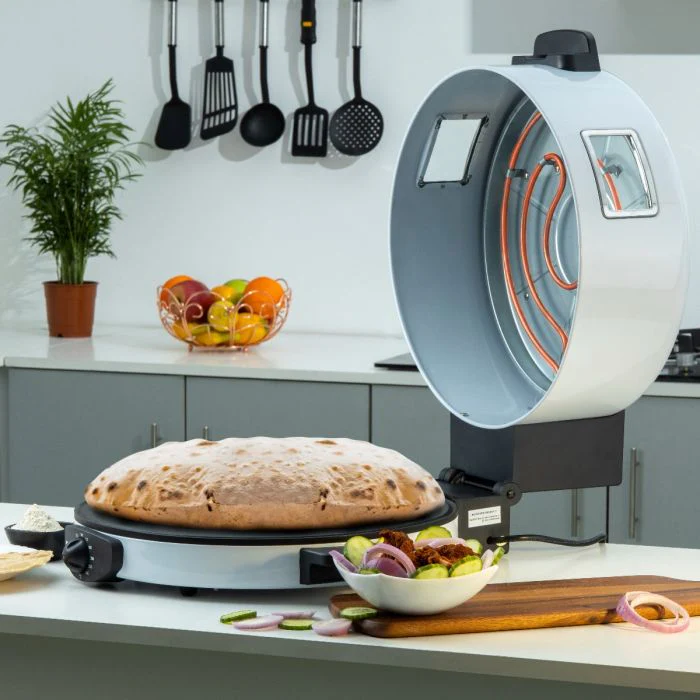 Geepas GBM63037 Arabic Bread Maker | 40cm Large Baking Plate for Perfect Arabic Bread, Pita & Flatbreads |Adjustable Temperature, Non-Stick Coating, Cool-Touch Handles - Image 4