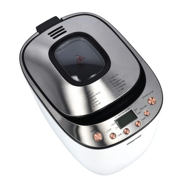Geepas Automatic Bread Maker, 550W – Gluten Free Menu Bread Maker Machine, 2LB, 12 Preset Functions Fast-Bake Bread maker – 13 Hour Delay Function, 60 Mins Keep warm Function – 2 Year Warranty, White - Image 4