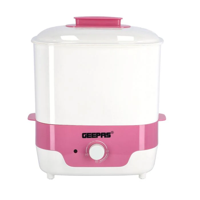 Geepas Baby Bottle Sterilizer 650W - 6Pcs Bottle Steam Sterilizer Capacity & Dryer with Knob, PP/BPA Free with Dry Protection, Drying time Control - Image 2