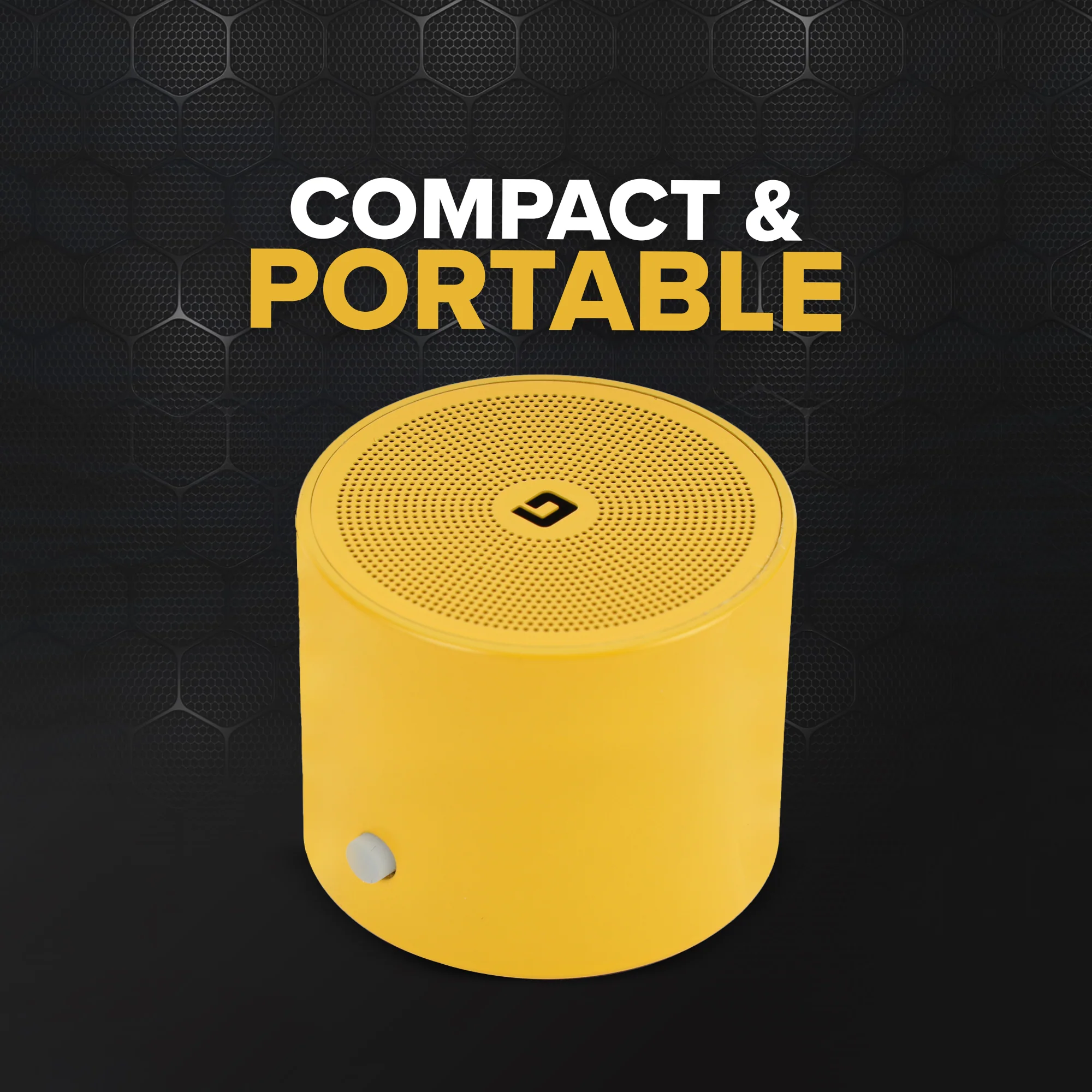 Geepas Bluetooth Speaker- GMS11195/ Compact and Portable, 5 Hours Playtime, Hi-Fi Sound/ Rechargeable Battery, Enhanced Sound Quality / Yellow, 2 Years Warranty - Image 3