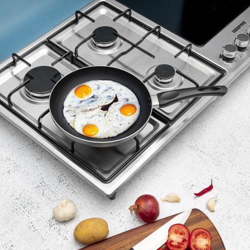 Geepas GGC31036 Built-In Gas & Electric Hot Plate Hob | Stainless Steel Body | 4  Burners + Durable Ceramic Plate| Auto Ignition| Strong Pan Support|  2 Years Warranty - Image 4