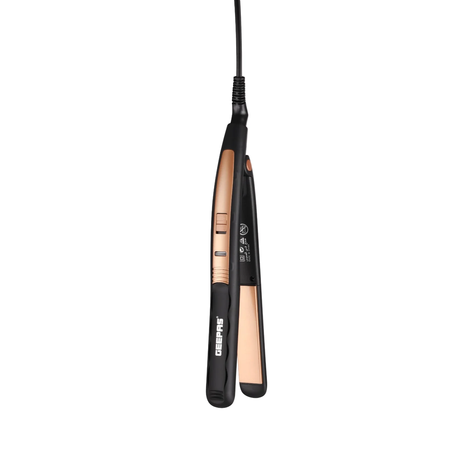 Geepas Ceramic Hair Straightener GHS86102 – Fast Heating, Smooth Styling, 360° Swivel Cord, 35W - Image 3