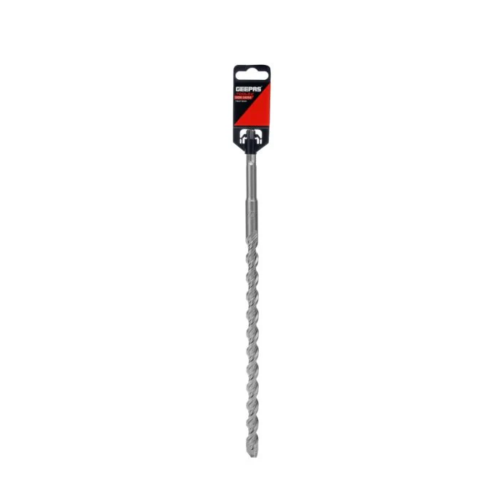 Geepas Chisel Bit Round 14mm - 300mm Long, Perfect for Compacting, Grooving, Cutting & More | 250mm Long Working | Compatible for Drill, Rotary Hammers, and Impact Hammer | Ideal for Plumbers, DIYers, Carpenters, Construction Workers and More