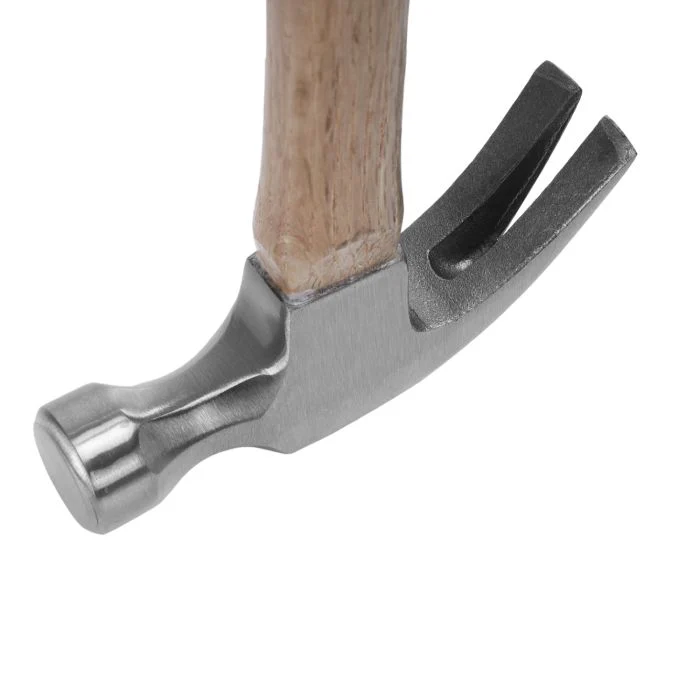 Geepas Claw Hammer Wooden Handle | Polished Forged Head | Ideal for Contractor, Handyman, Carpenter Hammer | Smooth Face Hammer, Good for Woodworking, Fiberglass, and More - Image 2