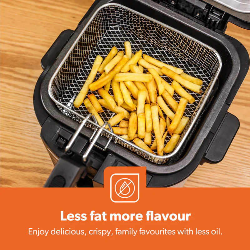 Geepas GDF36014 Deep Fryer, Adjustable Temperature 130-190C with 30 Minute Timer & Indicator Light | Non-Stick Inner Pot | Perfect for French Fries, Chicken Wings - Image 4