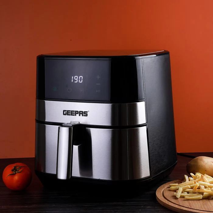Geepas Digital Air Fryer GAF37510 | 5L Oil-Free Cooking | LED Display with Touchscreen, 60-Min Timer, Adjustable Temp Up to 200°C | 1700W Power| 2 Years Warranty - Image 3