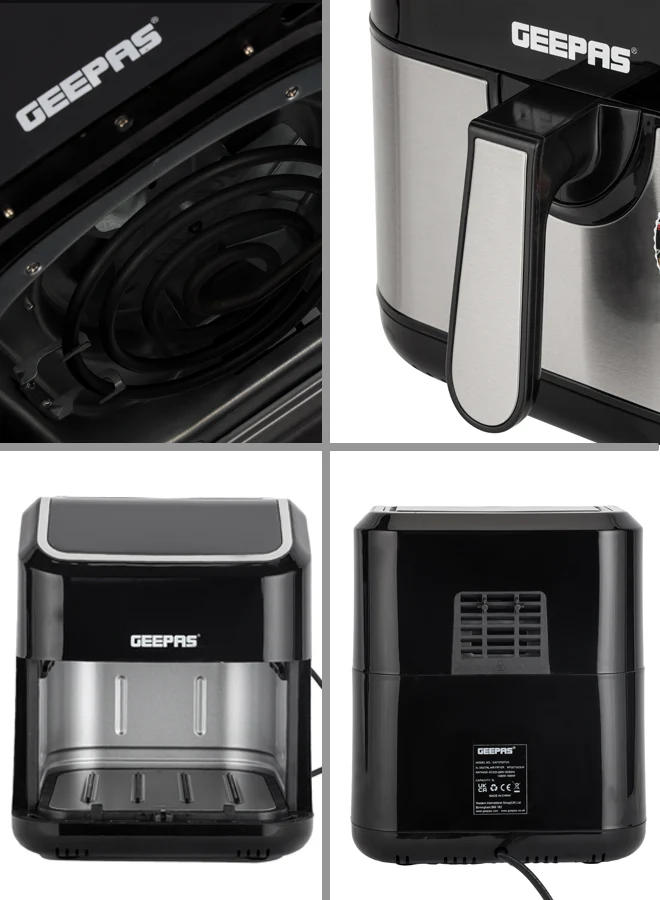 Geepas Digital Air Fryer- GAF37527UK/5.0 L Pot, with Vortex Technology/Digital Display, Touch Screen, Multiple Function, 1-60 Min Timer, Temperature 50-200 Degree Celsius - Image 7