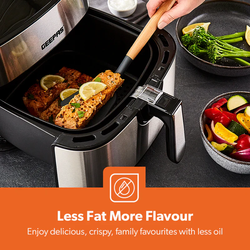 Geepas Digital Air Fryer GAF37530UK | 7.5L Capacity with 5.5L Basket, Vortex Technology, Digital Touch Screen, 10 Preset Modes, 1–60 Min Timer, 2 Years Warranty - Image 6