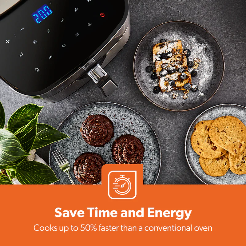 Geepas Digital Air Fryer GAF37530UK | 7.5L Capacity with 5.5L Basket, Vortex Technology, Digital Touch Screen, 10 Preset Modes, 1–60 Min Timer, 2 Years Warranty - Image 7