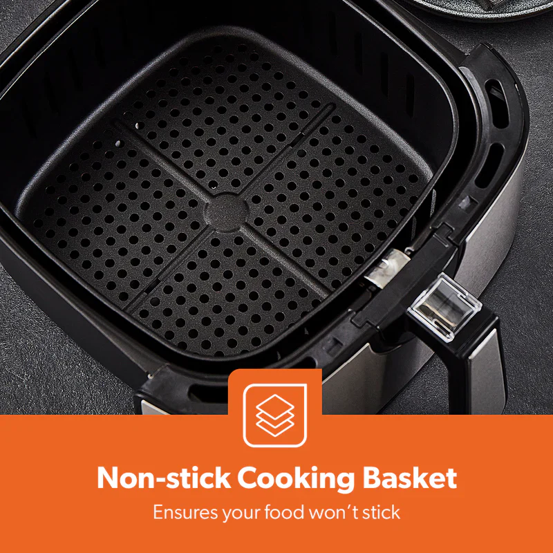 Geepas Digital Air Fryer GAF37530UK | 7.5L Capacity with 5.5L Basket, Vortex Technology, Digital Touch Screen, 10 Preset Modes, 1–60 Min Timer, 2 Years Warranty - Image 9