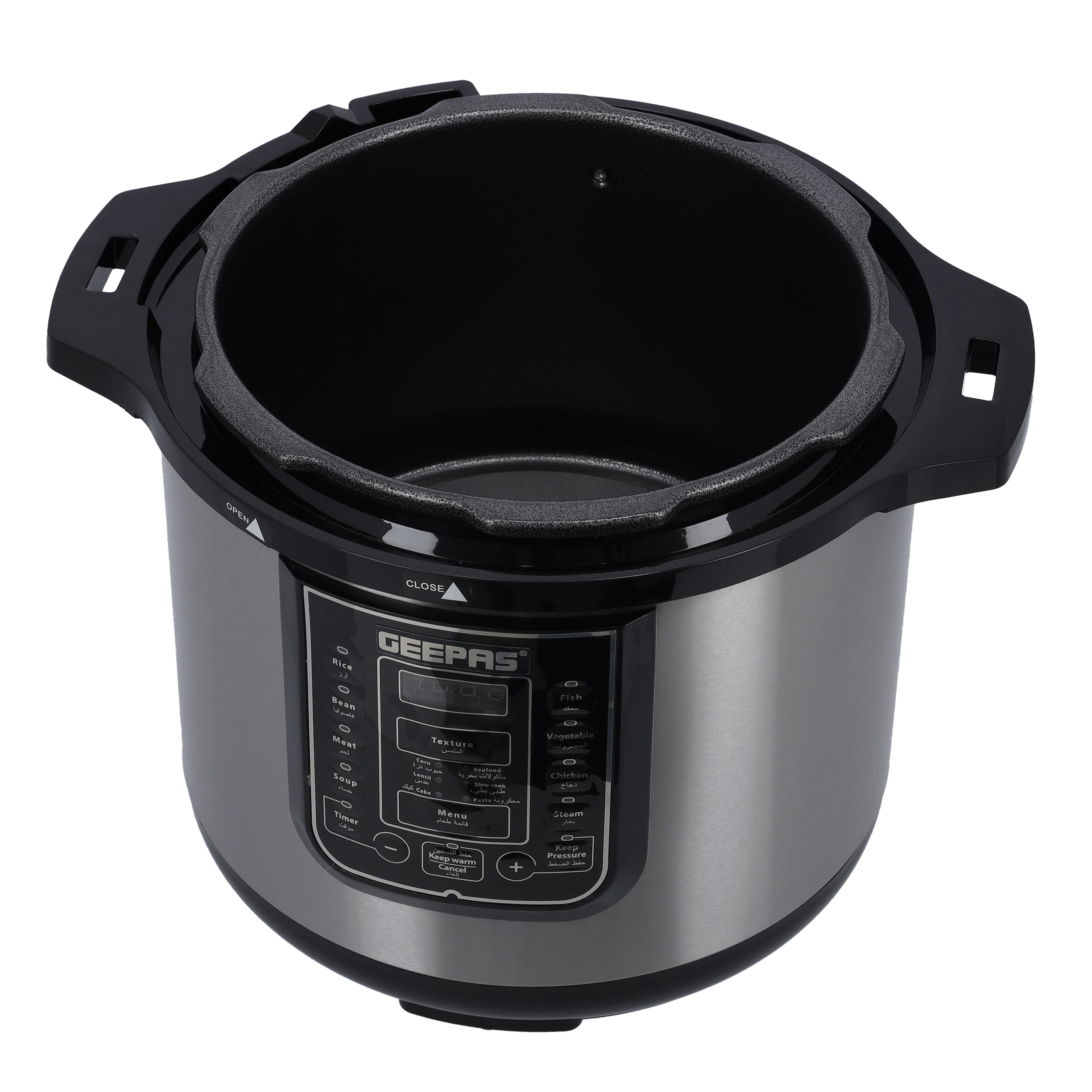 Geepas Digital Multi Cooker GMC35030 | 12L Capacity | 1600W Power | 14 Intelligent Cooking Programs| LED Display| 24-Hour Preset Function | Multi-Safety Devices - Image 3