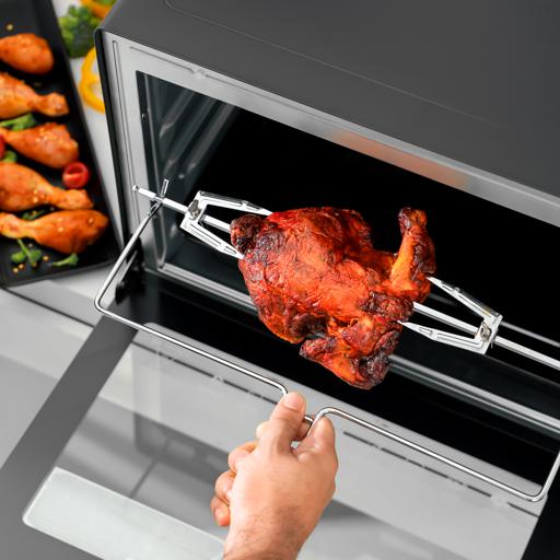 Geepas Digital Multi-Function Oven GO34056 | 45L Capacity | 1700W Power | Convection & Rotisserie | Adjustable Temperature Control | LED Display | 2 Years Warranty - Image 3