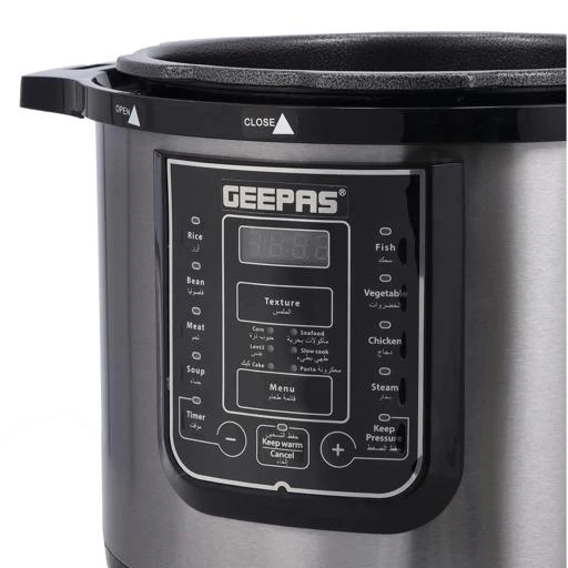 Geepas Digital Multicooker GMC35029 | 8L Capacity| 1200W Power| 14 Intelligent Cooking Programs| LED Display| Automatic Keep Warm| Safety Devices &  Non-Stick Inner Pot - Image 5