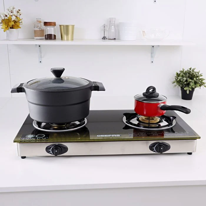 Geepas Double Gas Burner Stove | Indian Beast Burner Style |Auto Ignition Feature | Durable Cast Iron Burners | Heavy Duty Design | Energy Saving & Fuel Efficient Cooking - Image 3