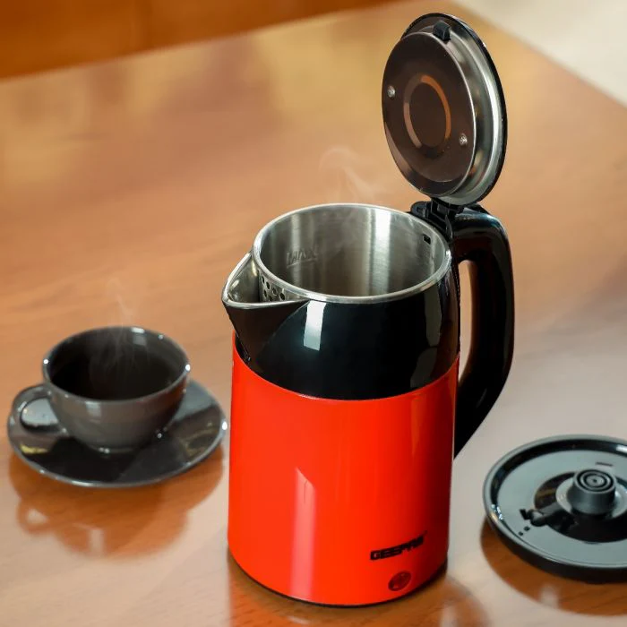 Geepas Double Layer Electric Kettle 1.8L GK6138 | 1500W Fast Boiling| Safety Cut-Off| Cool Touch Exterior| Durable Stainless Steel Design| Easy to Use| 2 Years Warranty - Image 5