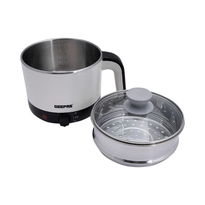 Geepas Double Layer Multifunction Electric Kettle GK38026 | 1000W Stainless Steel Body| Safe & Durable Design| Quick Boiling| Cool Touch Exterior | 2-Year Warranty - Image 4