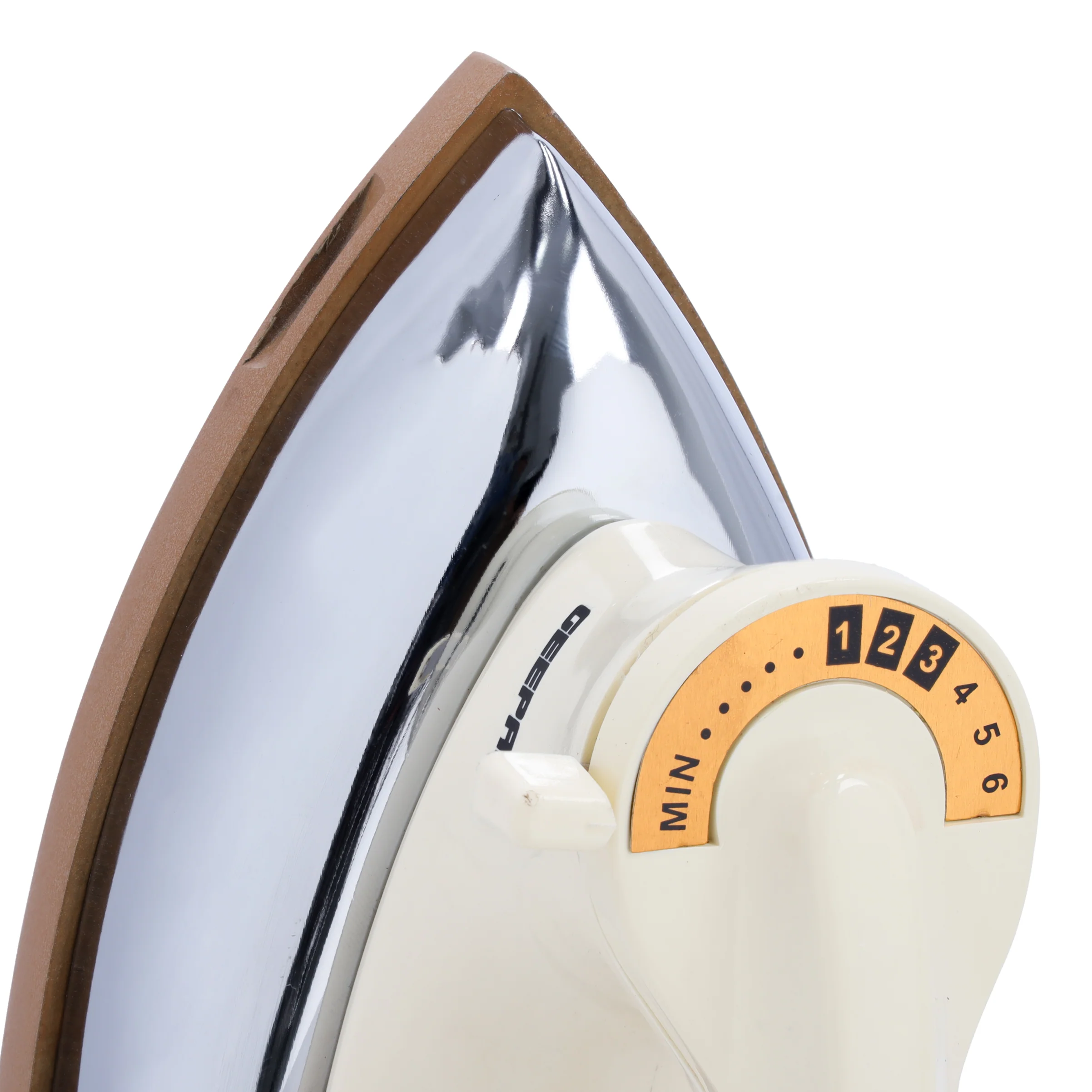 Electric Dry Iron, Golden Ceramic Soleplate Iron, GDI2752N | 1000W Heavy Weight Iron with Adjustable Temperature | Pilot Indicator Lamp | Overheat Protection | Swivel Cord - Image 5