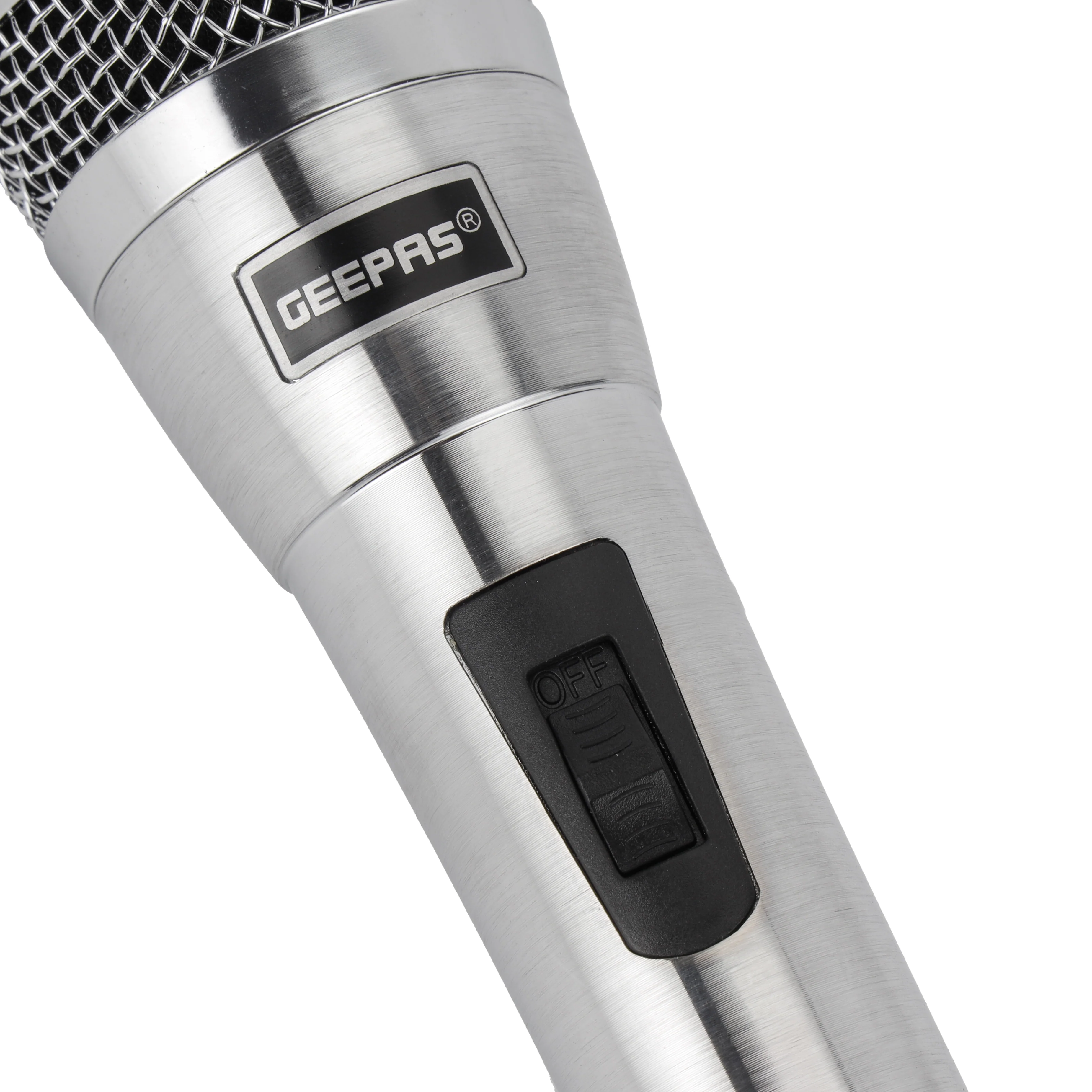 Geepas Dynamic Microphone GMP15016 | Sharp Sensitivity, Clear Sound, Long-Distance Pickup, 8M Cable, Wide Frequency Range | Studio, Live, Broadcast | 2 Years Warranty - Image 4