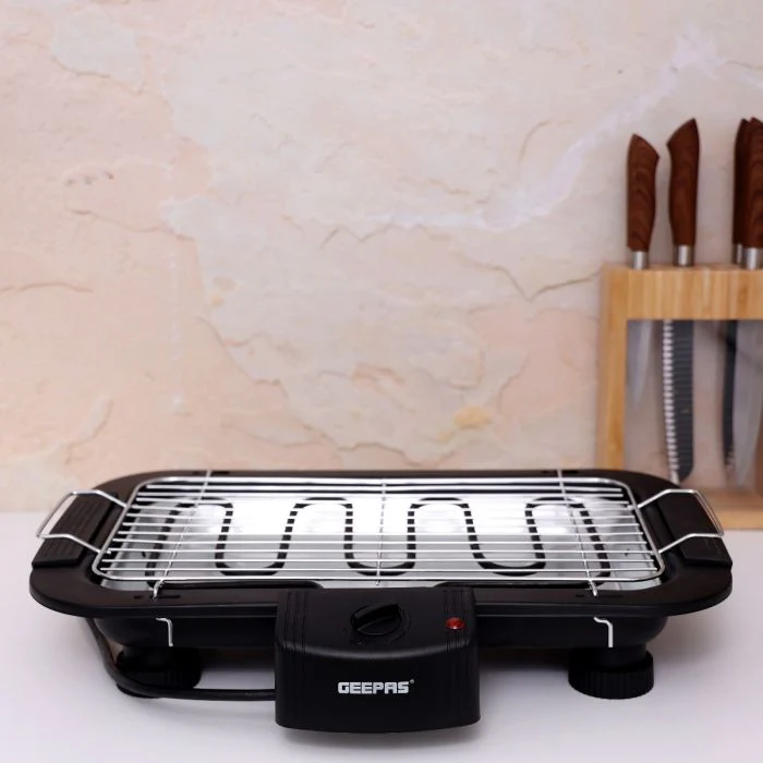 Geepas 2000W Electric Barbecue Grill - Table Grill, Auto-Thermostat Control with Overheat Protection - Space Saving, Detachable Heating Element | 2 Years Warranty - Image 4