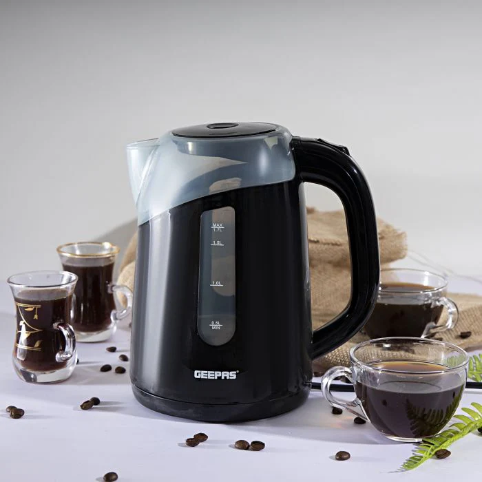 Geepas Electric Kettle 1.7L 2200W - Cordless Tea Kettle with Double Wall, Auto Shut-Off & Boil-Dry Protection | Ideal for Coffee, Tea,Milk, Water & More - Image 4