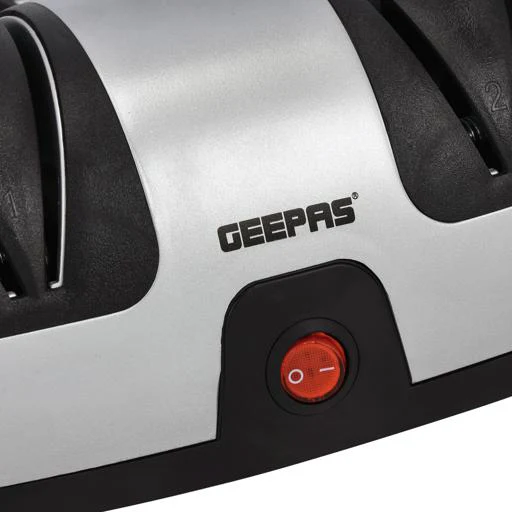 Geepas Electric Knife Sharpener GKS63044 | 2-Stage Precision Grinding & Honing | Diamond-Coated Wheels | Razor Sharp Finish | Compact & Easy to Use | 40W Power | Home Use - Image 6