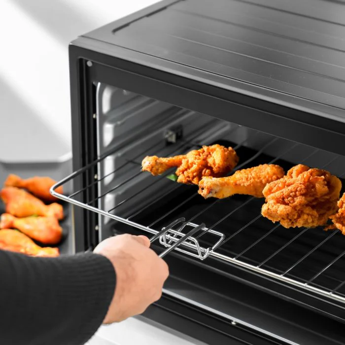 Geepas Electric Oven 48L with Rotisserie & Convection GO4451 | 2000W Power| 60 Minute Timer| Adjustable Temperature Control| Multi-Cooking Functions|  2 Years Warranty - Image 5