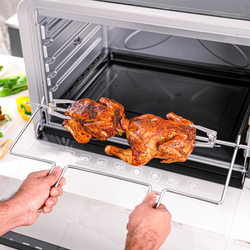 Geepas Electric Oven GO4402N | 80L Capacity | 2400W Power| Rotisserie & Convection Function| 4 Heating Stages| Adjustable Temperature Control | 2 Years Warranty - Image 4