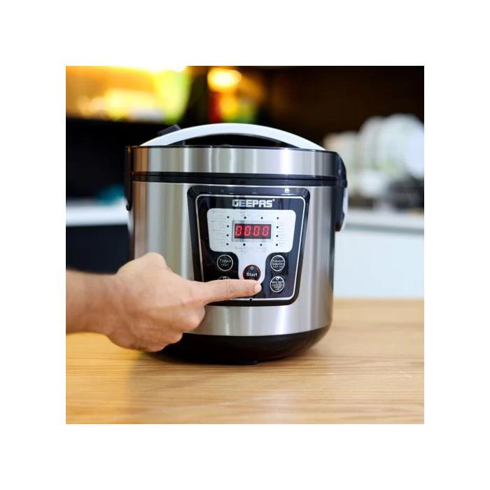 Geepas Electric Pressure Cooker - Multi-Cooker with Non-Stick Pot | Digital Display LED Screen with Touch Selection Menu | 12 One-Touch Programs | 24 Hours Timer | 2 Years Warranty - Image 4