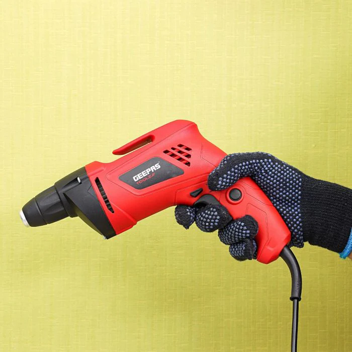 Geepas Electric Screw Driver 500W - Variable Speed 0 to 4200 RPM | Forward & Reverse Button with Lock-On Switch | Trigger-Lock | Ideal for Drilling, Screw Tightening & Loose - Image 3