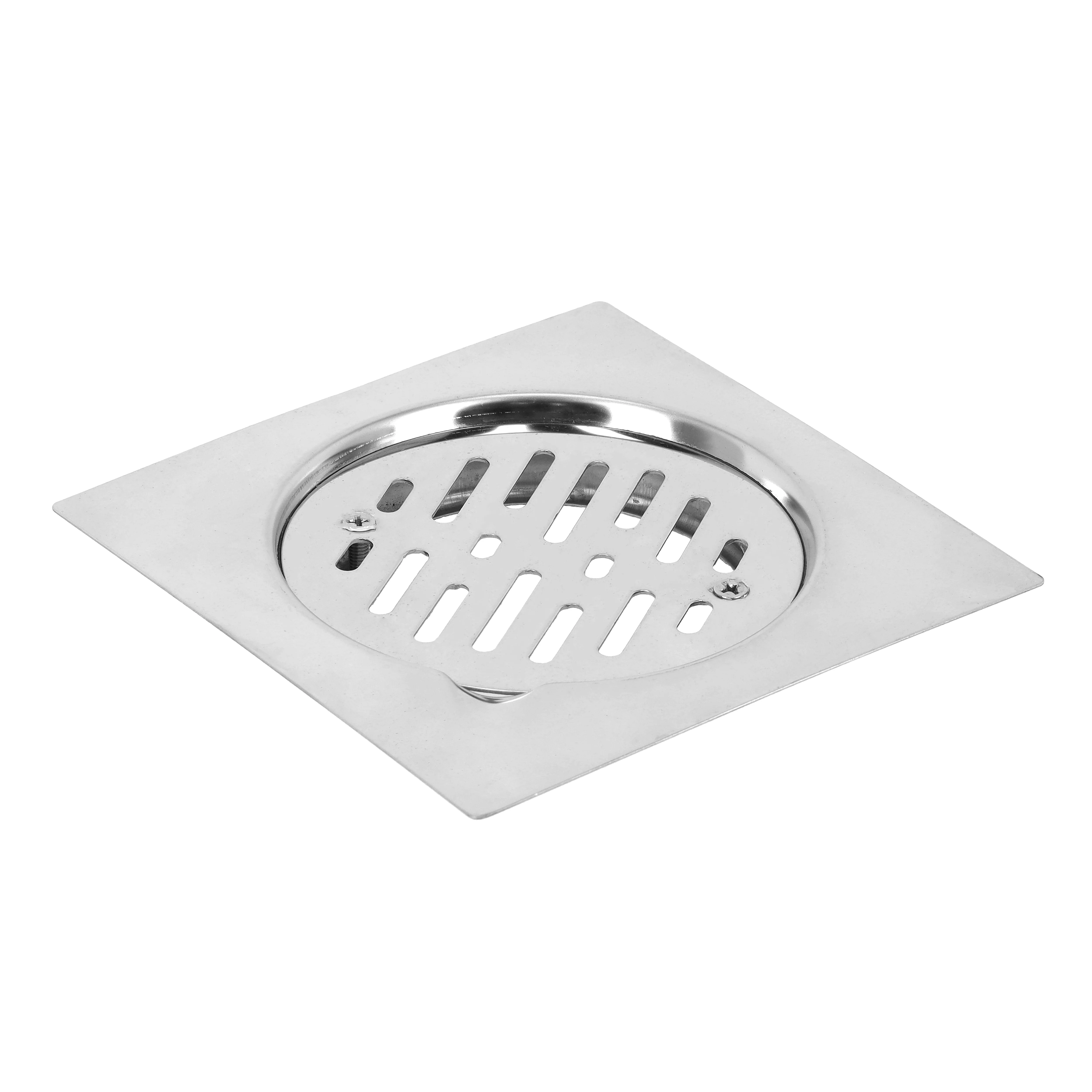 Geepas Round Floor Drain- GSW61115| High-Quality Stainless Steel Drain with Lid| Waste Water Drain for Bathroom, Kitchen| 150X150 MM| 20 Years Warranty| Silver - Image 3