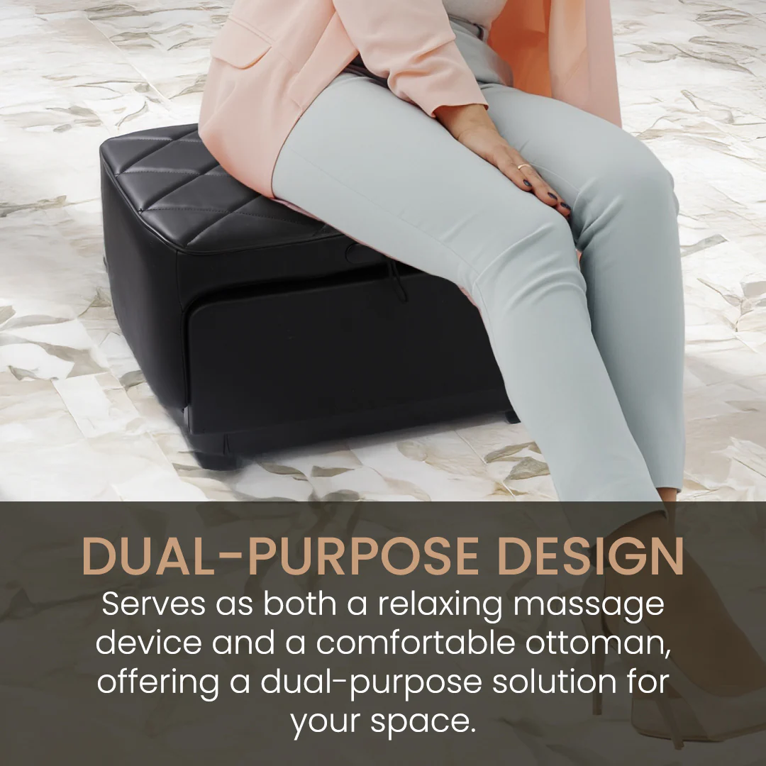 Geepas Multifunctional Foot & Leg Massager GM86105 | 3 Intensity Levels, 3 Massage Modes| Calf Vibration| Instep Air Pressure Kneading| 15-Min Timer| Dual-Purpose Design - Image 4