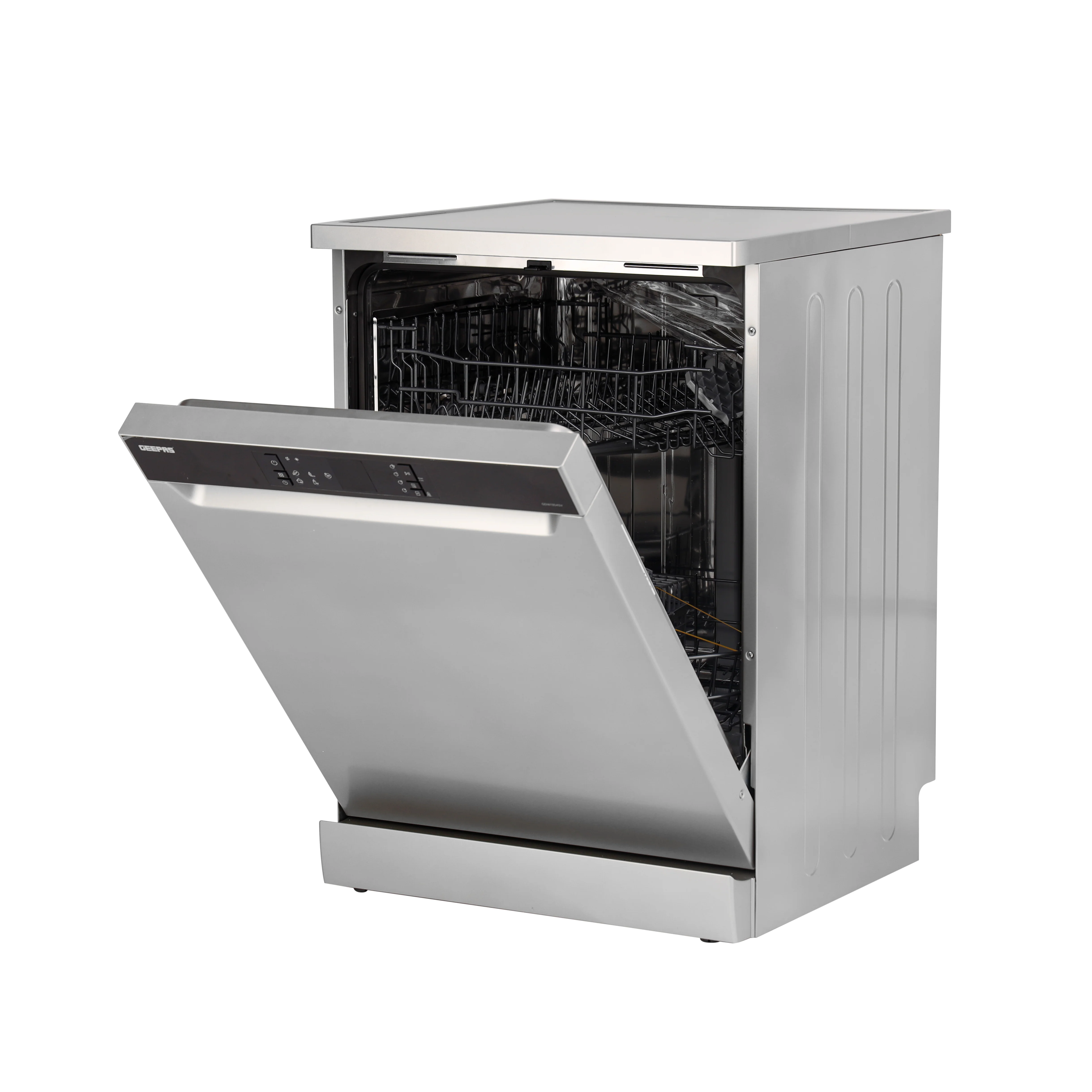 Geepas Free Standing Dishwasher GDW1354SV | 13 Place Settings, 2 Baskets, Stainless Steel Tub, 5 Wash Programs, Delay Timer, LED Display, Child Lock, 2Year Warranty - Image 2