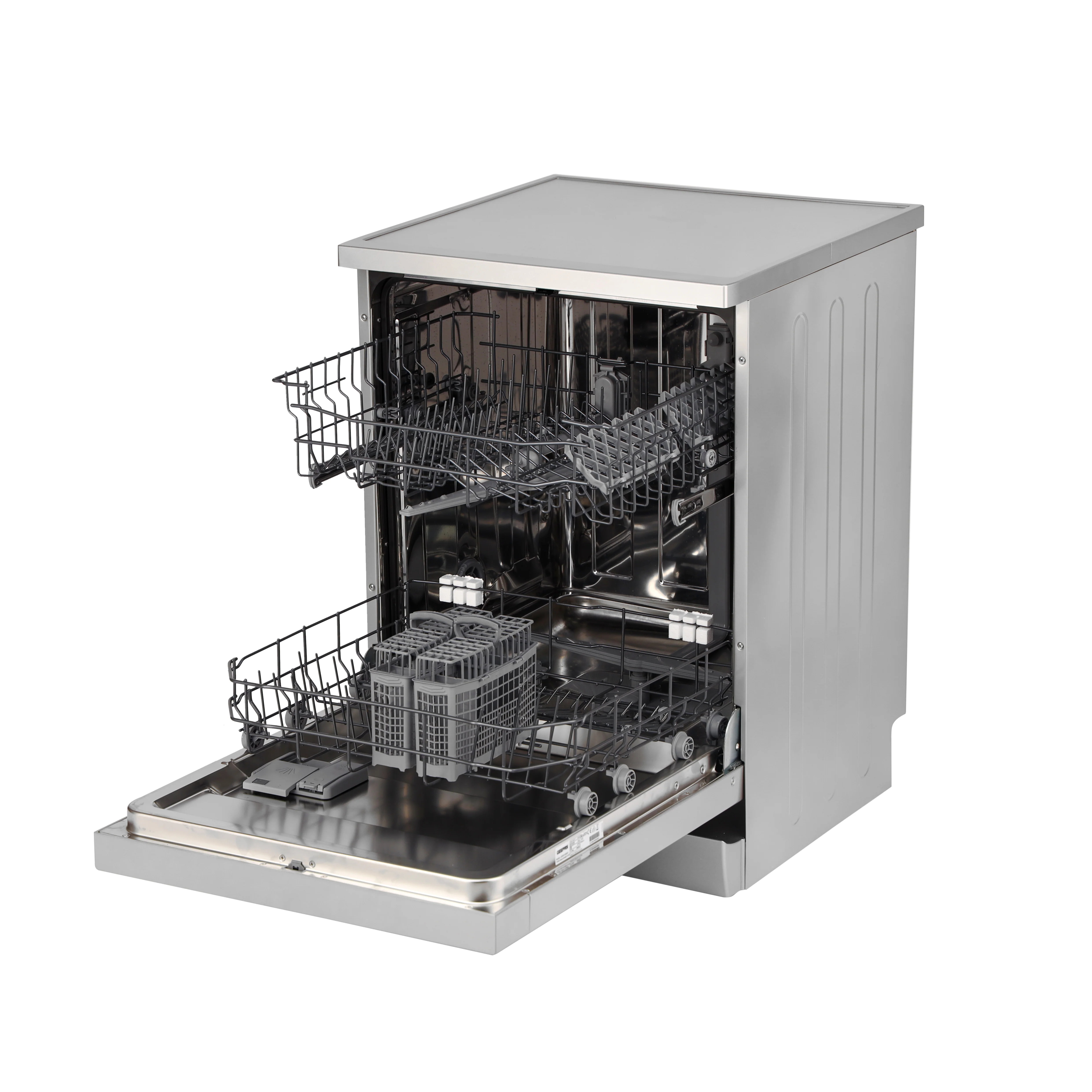 Geepas Free Standing Dishwasher GDW1354SV | 13 Place Settings, 2 Baskets, Stainless Steel Tub, 5 Wash Programs, Delay Timer, LED Display, Child Lock, 2Year Warranty - Image 3