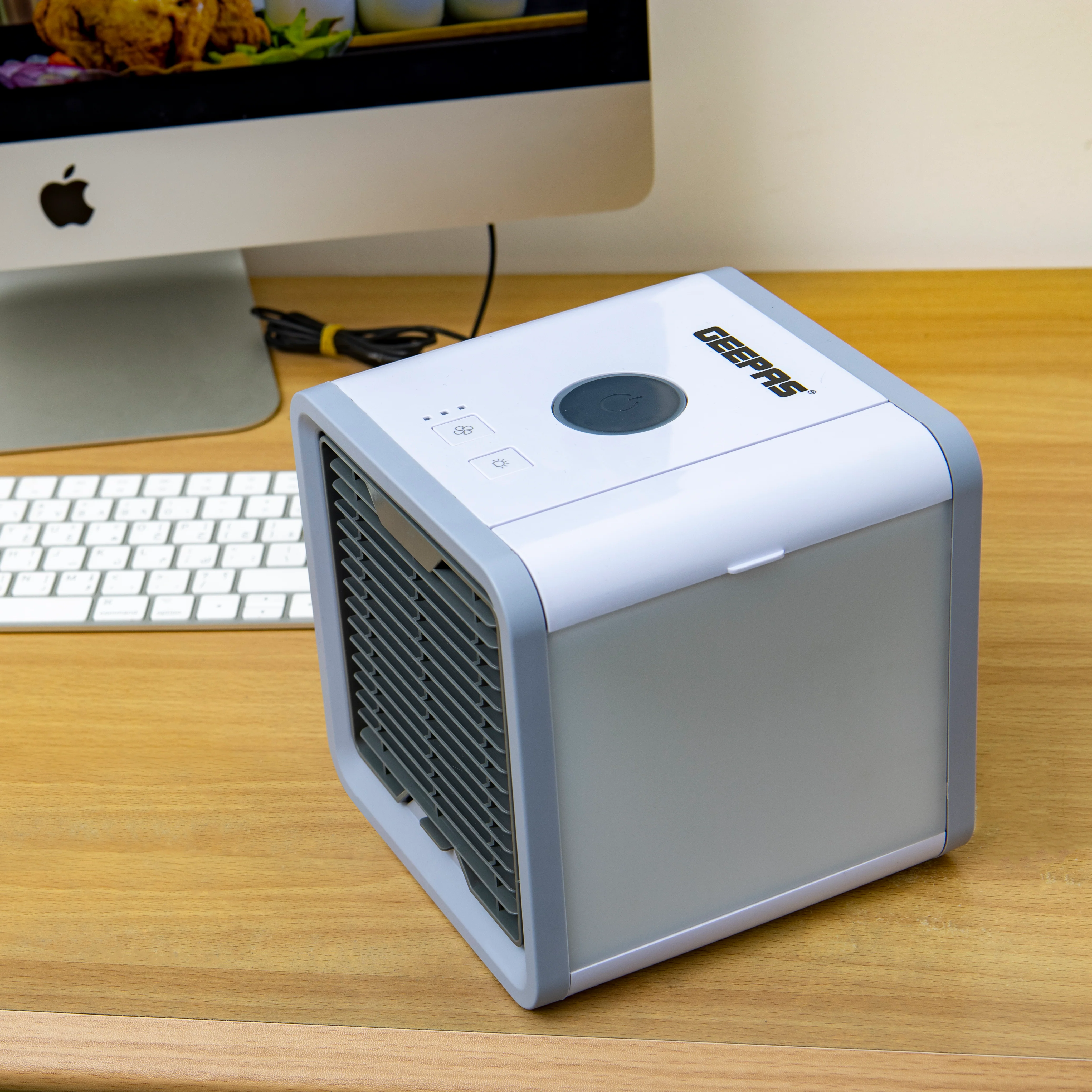 Geepas GAC16015 Mini Air Cooler | 750ML Personal Space Cooler | 3-Speed Control | LED Night Light | Quiet Operation| Energy Efficient Cooling | 2 Years Warranty - Image 3