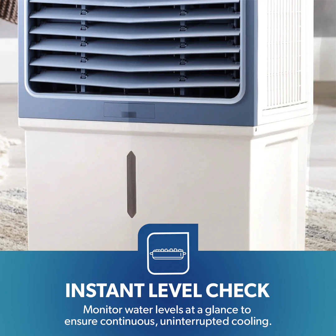 Geepas GAC16021 Digital Air Cooler | 60L Tank |200W Powerful Motor | Remote Control with Dual Modes | 3 Speed Settings with Timer | Portable Cooler with Ice Box & Wheels - Image 7