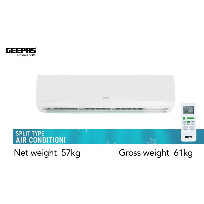 Geepas GACS2468TCU 2.0 Ton Split Type Air Conditioner | 24000 BTU Cooling Capacity | Turbo Cooling  | Multiple Flow Speed | Quiet Air Supply System | 1-Year Warranty - Image 6