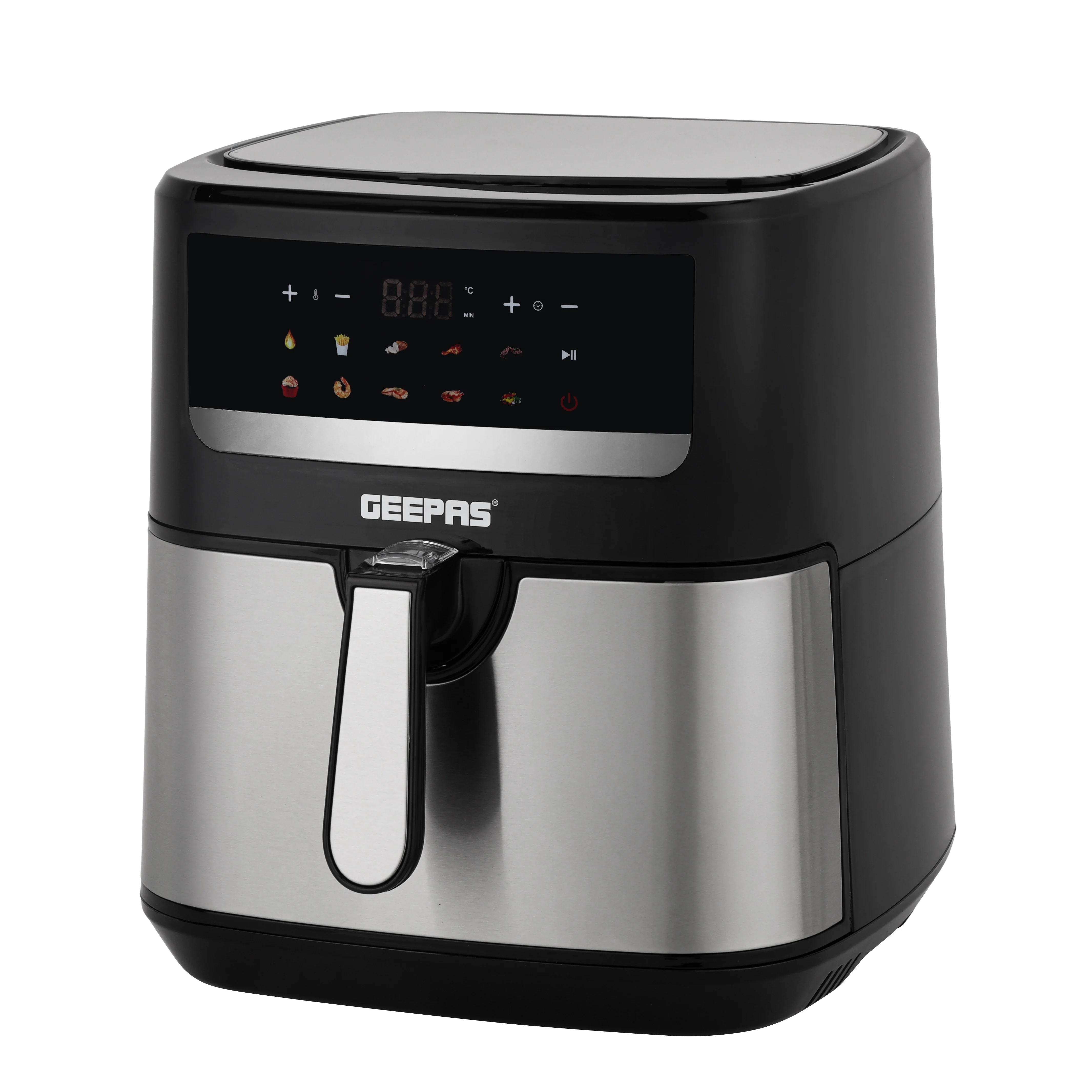 Geepas GAF37509 Digital Air Fryer 9.2L | 10 Preset Cooking Functions | Vortex Rapid Air Technology| LED Touchscreen Display| 60-Min Timer & Oil-Free Healthy Cooking - Image 2